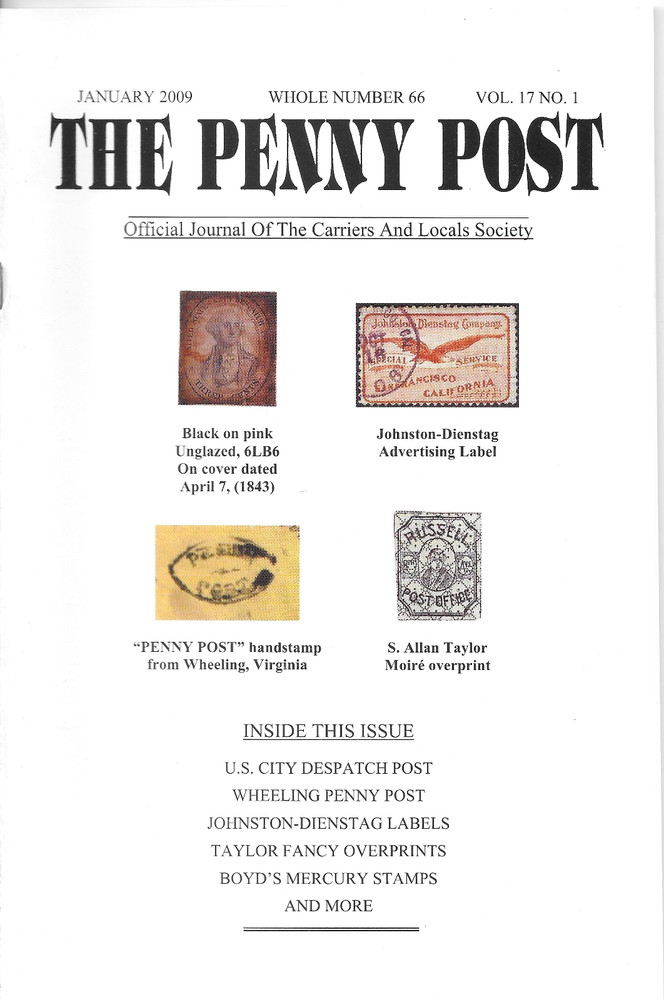THE PENNY POST - VOL. 17 NO. 1   JANUARY 2009