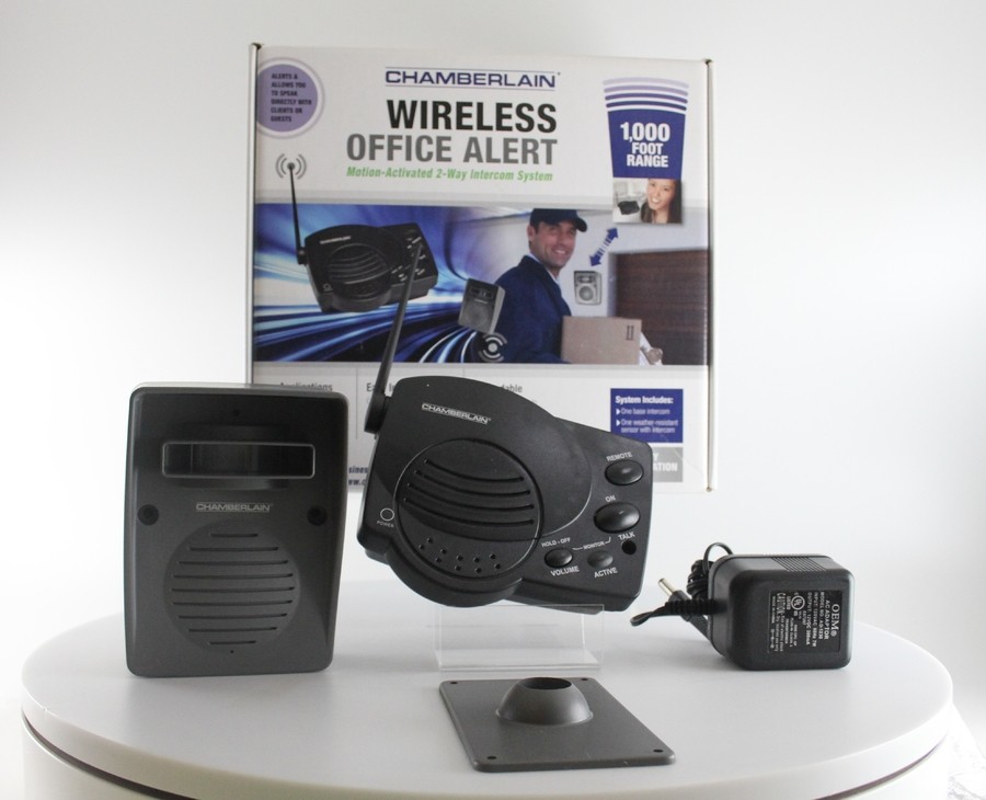 Boxed Chamberlain Wireless Motion-Activated Office Alert System (CWV1000)