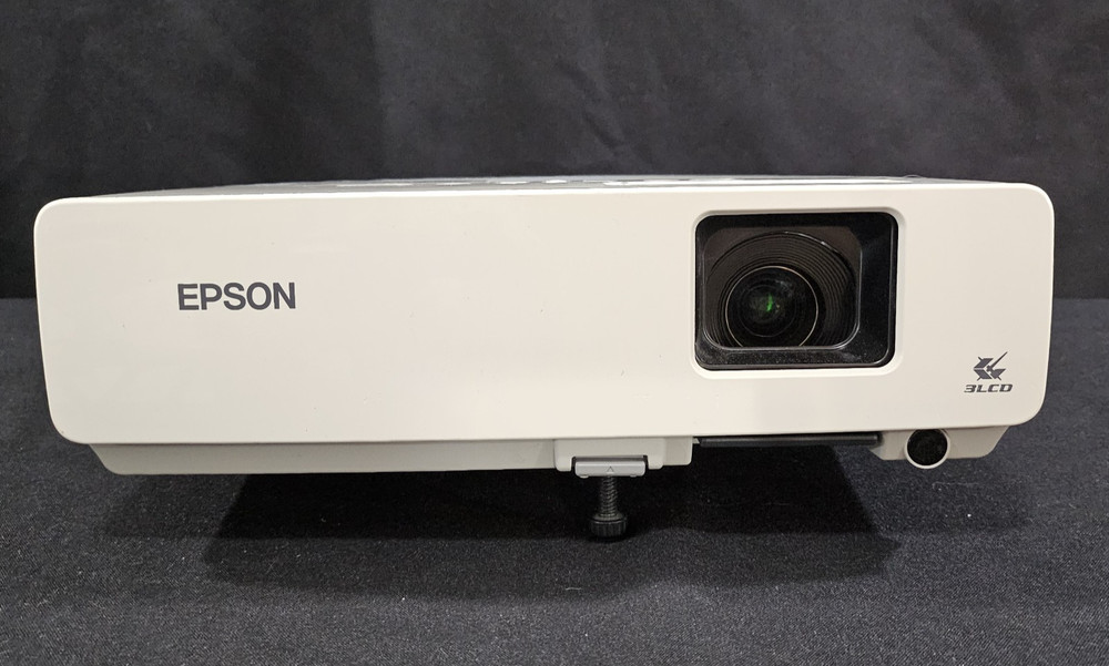 Epson PowerLite 83C EMP-83 LCD Projector VGA S-Video LAN + Cable Bundle Tested
