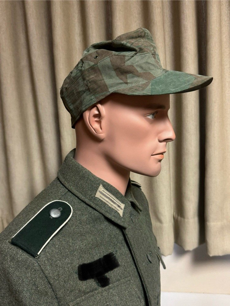 M43 Cap 1940’s Splinter Camouflage Original Material, Size 59