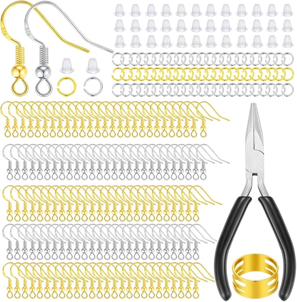 Ganchos para pendientes para hacer joyas, 602 piezas