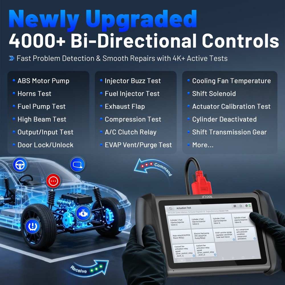 2026 XTOOL IP616 Key Programmer OBD2 Scanner Full System Diagnostic Tool CAN FD