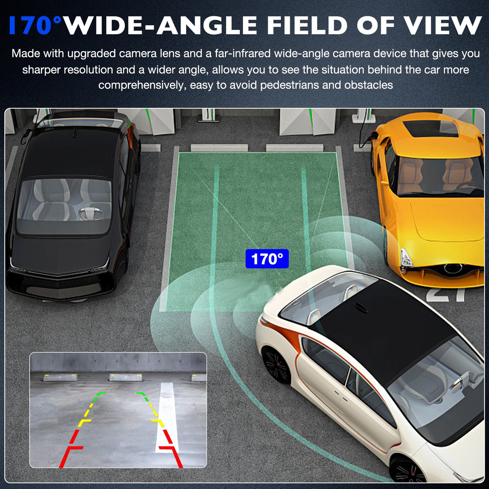 Rear View Back Up Parking Reverse Camera For 2012-13 Hyundai Elantra 957503X105