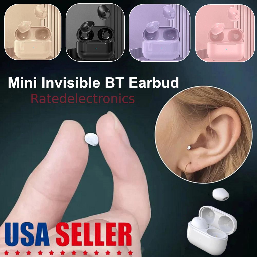 2024 Mini Earbuds Invisible Sleeping Wireless Headphone Bluetooth 5.2 Earphones