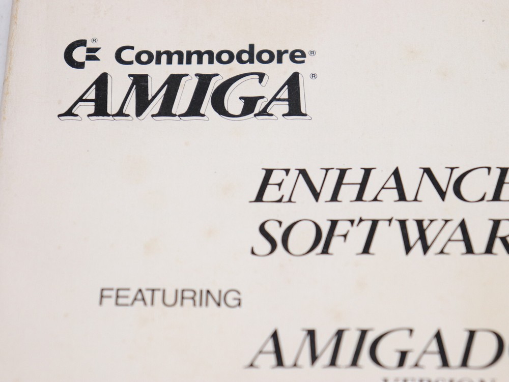 Commodore Amiga Enhancer Software Manual for AmigaDOS Version 1.3