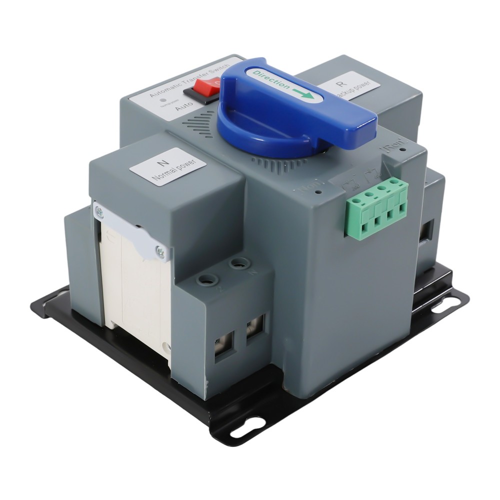2P 63A Dual Power Automatic Transfer Switch For Generator Backup Power Supply
