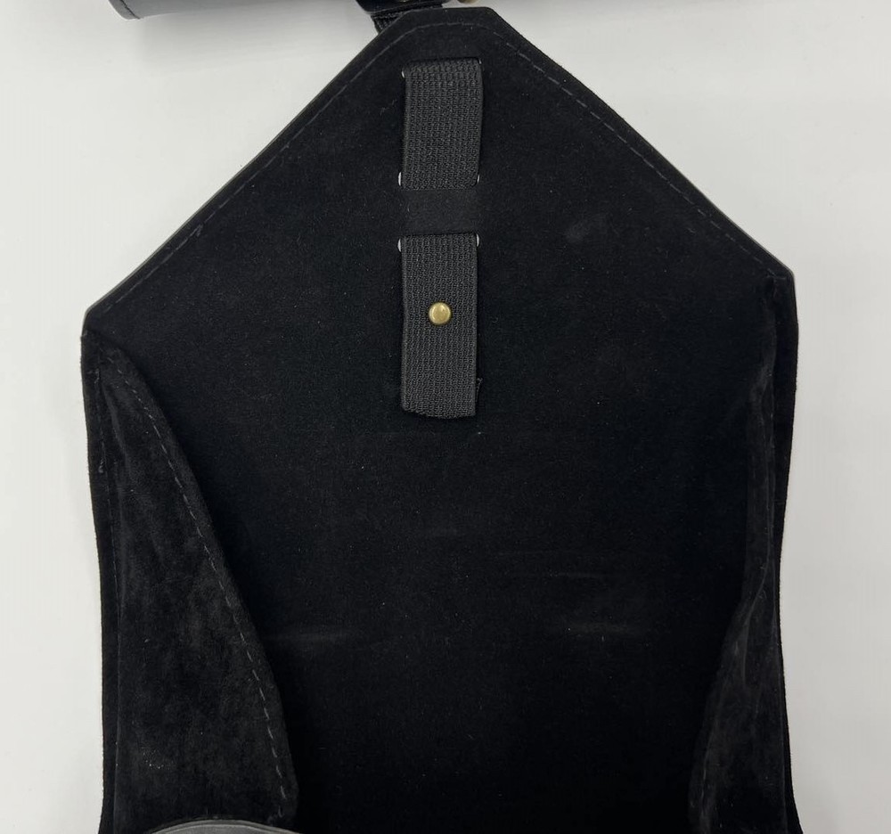 Dita Black Leather Roll-Up Eyeglass/Sunglass Case