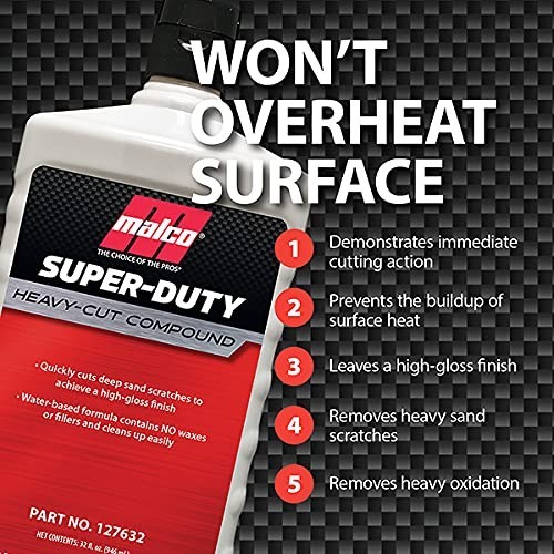 High-Performance 32 oz. Heavy Duty Compound for Professional Detailing & Buffing
