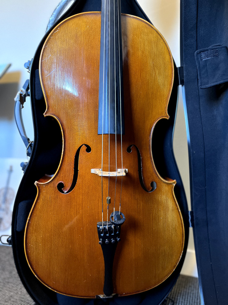 Cello, Bow and Case for Sale