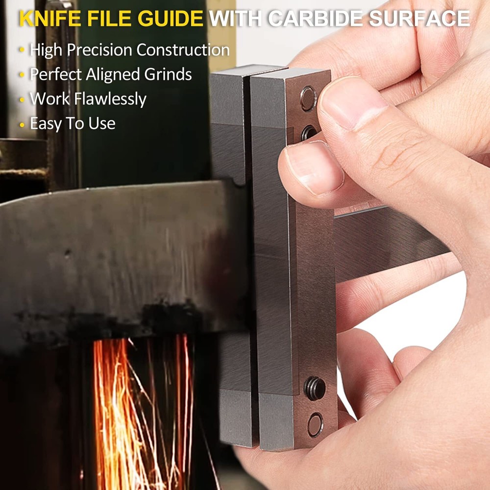 Hardened File Guide with Carbide Surface For Knife Making Tool Knife Makers