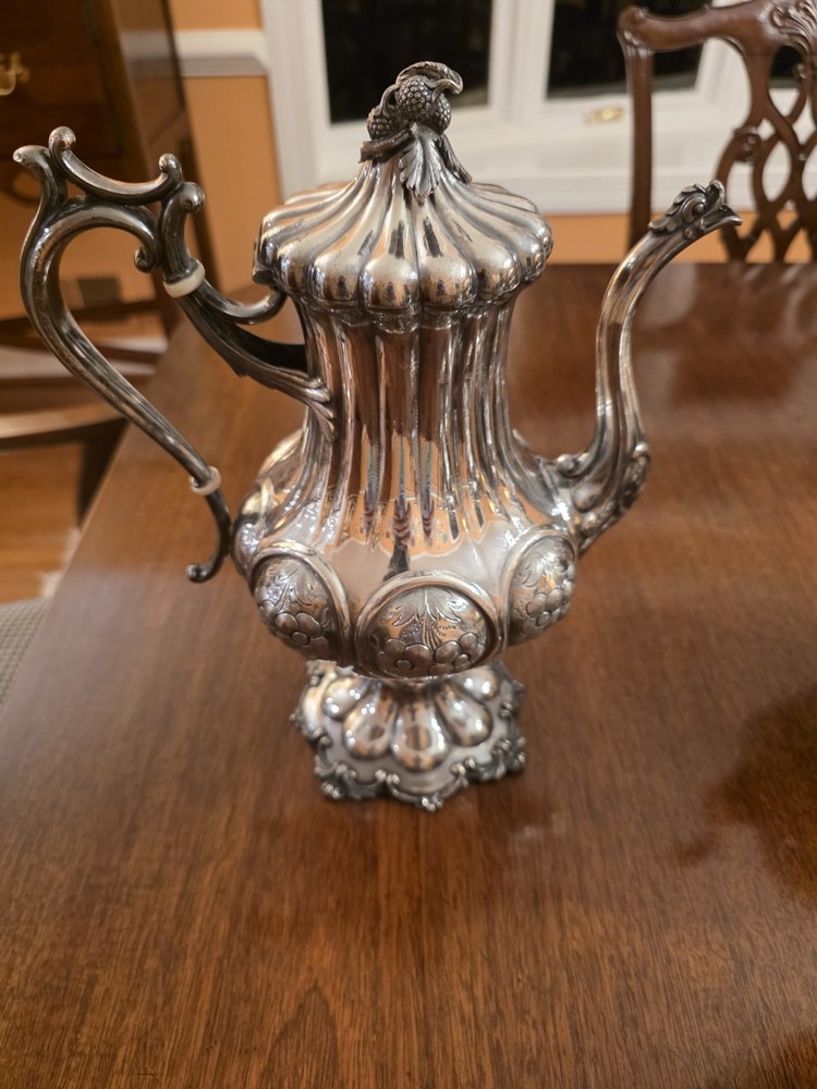 Reed and Barton 1919 Silver Holloware Tea Set - Rare - 5 Piece set