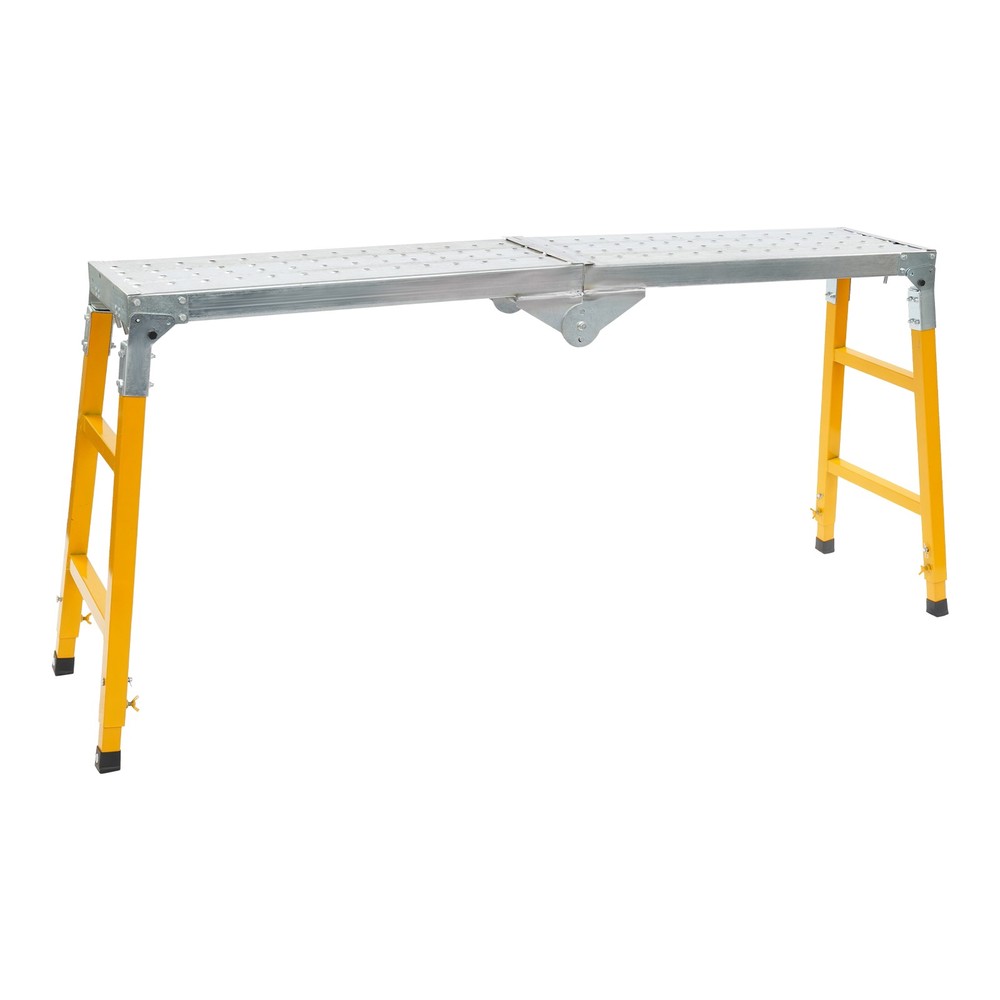 Portable Work Platform Adjustable Work Platform with Folding Legs for Workshop