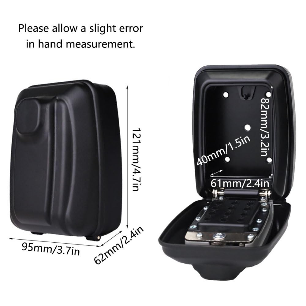 Key Lock Box for Outside Wall Mount - Waterproof Digital Code Realtor Lockbox...