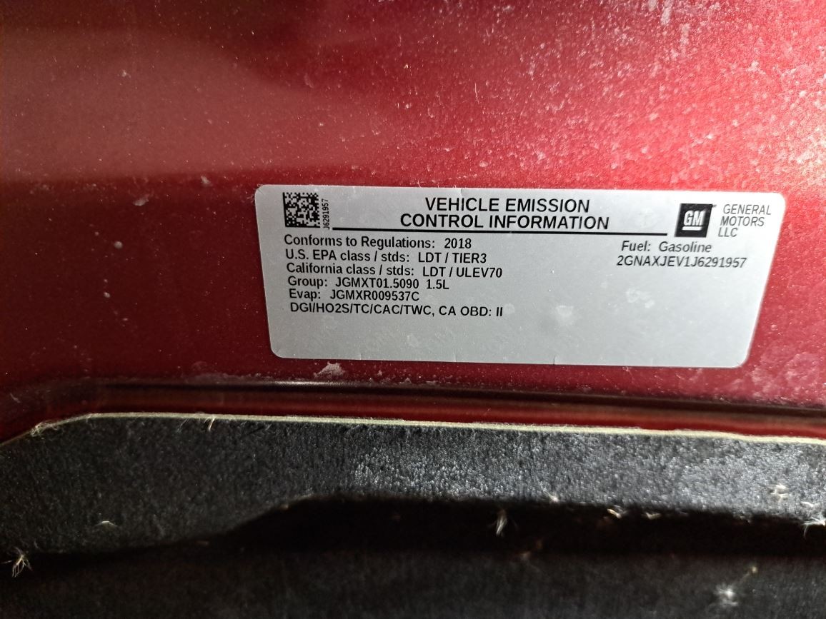 2018 Equinox Transmission/Transaxle Sku#4360148