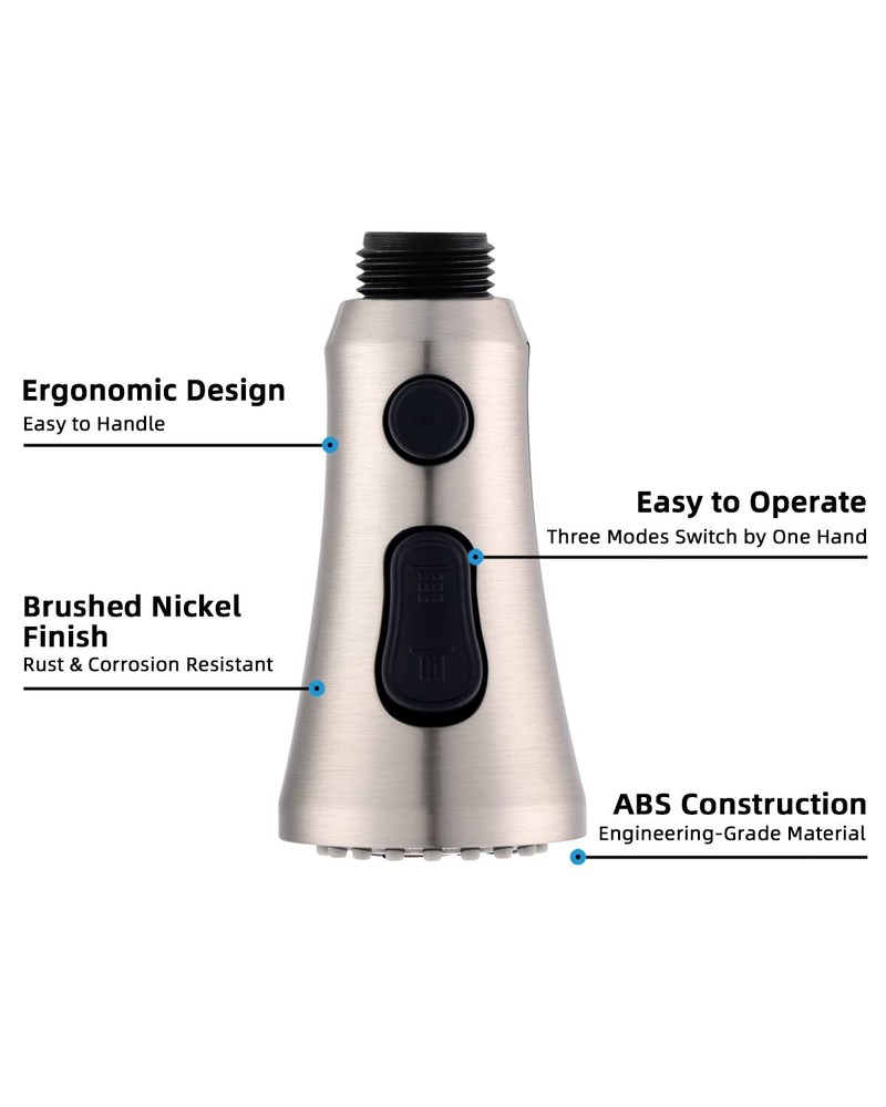 Hibbent Kitchen Faucet Sprayer Head Replacement - Pull Down Faucet Spray Head