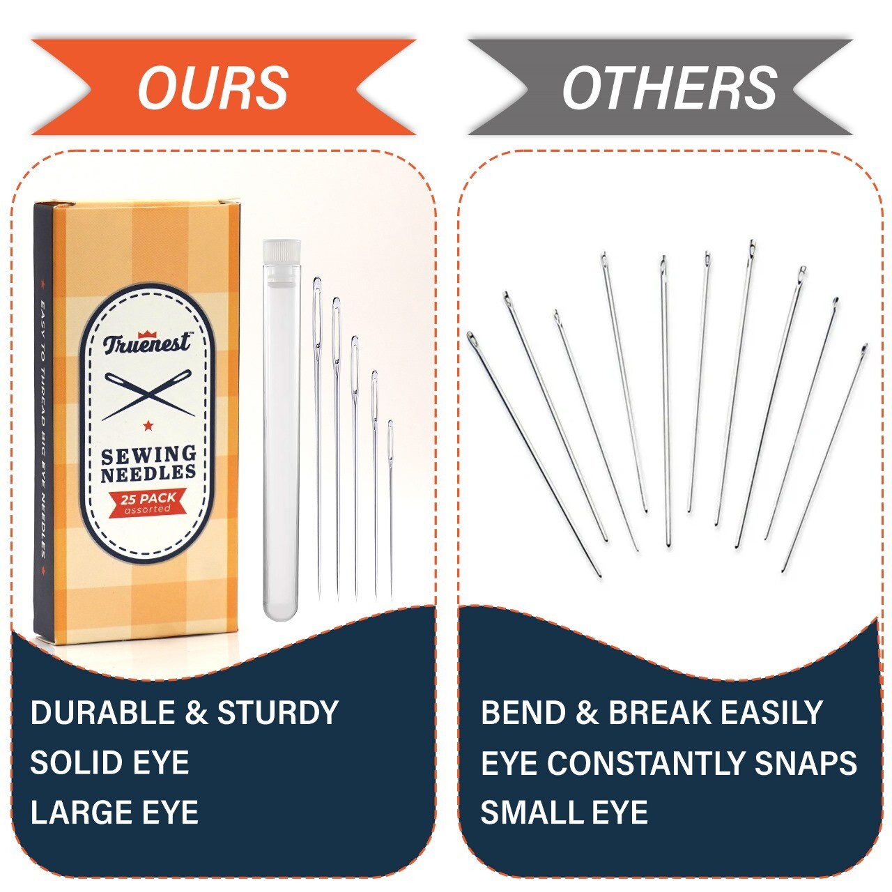 large eye sewing needles
