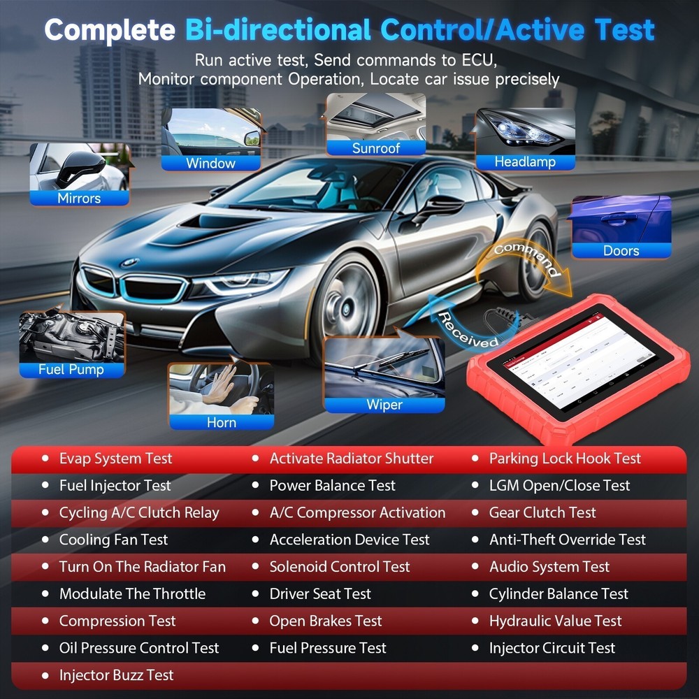 LAUNCH X431 PRO Star Bidirectional Diagnostic Scanner OBD2 IMMO ECU Coding DOIP！