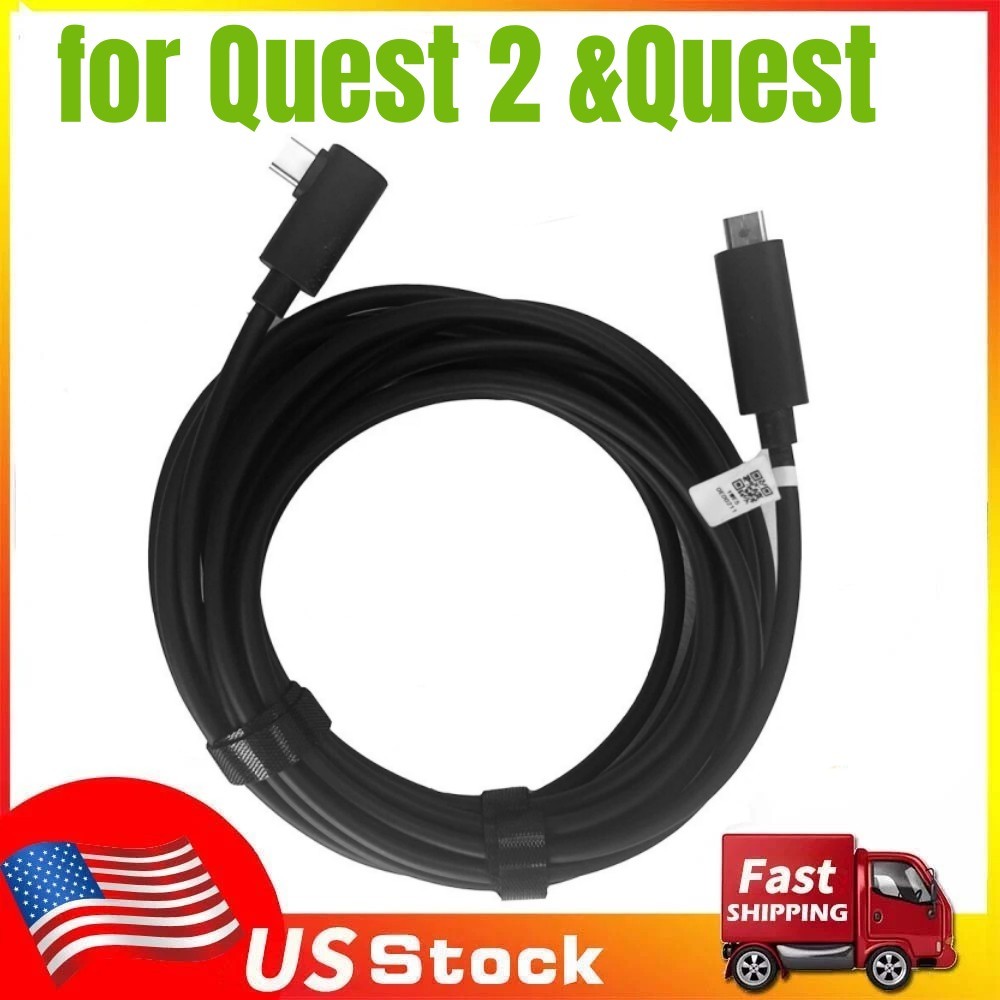 Genuine Meta Oculus Quest Virtual Reality USB-C Headset Cable for Quest 2 &Quest