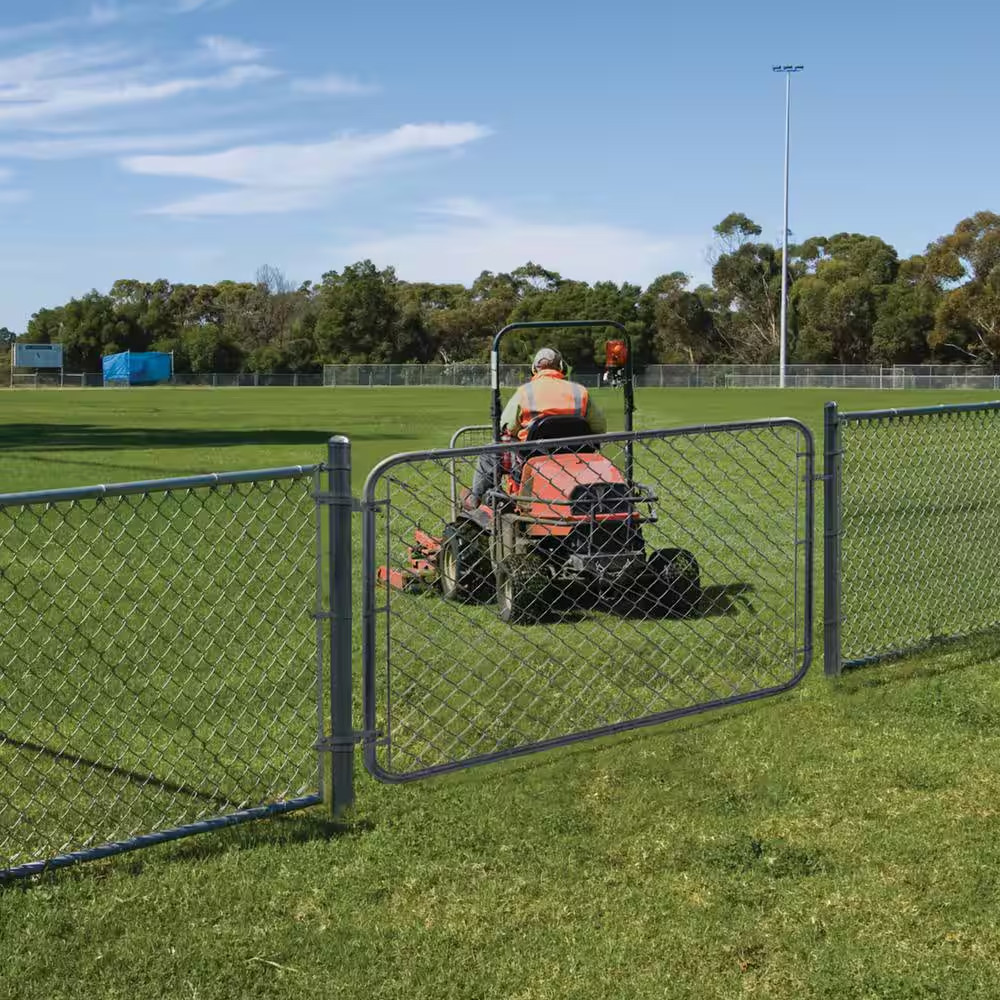 Expandable Chain Link 6 Ft. W X 4 Ft. H Galvanized Steel Fence Gate Kit