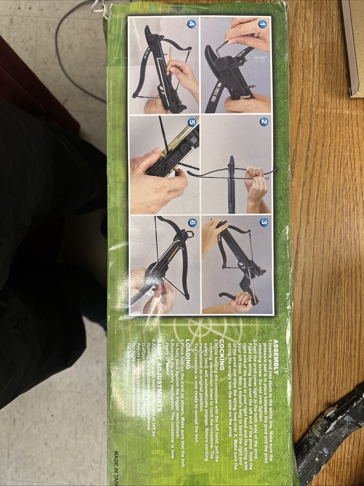 Hunt- Down Cobra C3032 Self-Cocking Pistol Mini Crossbow