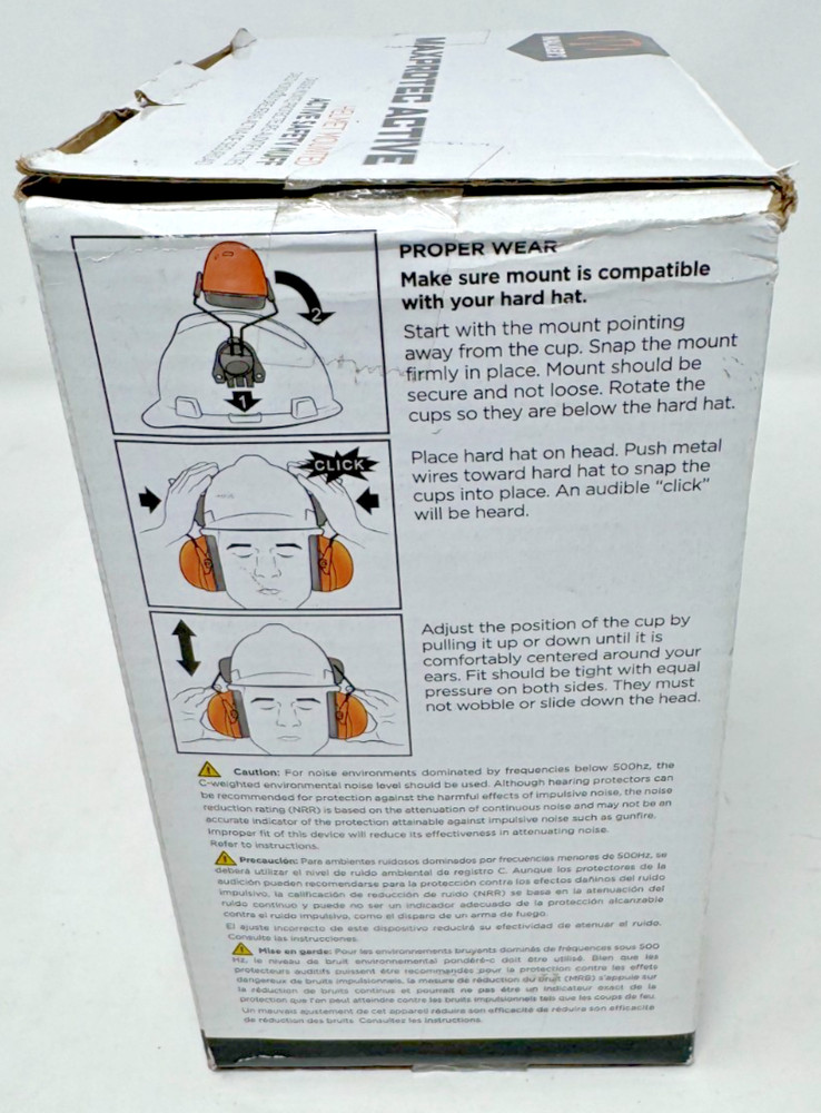 Walkers MAXPROTEC Active Safety Listening Hardhat Muff