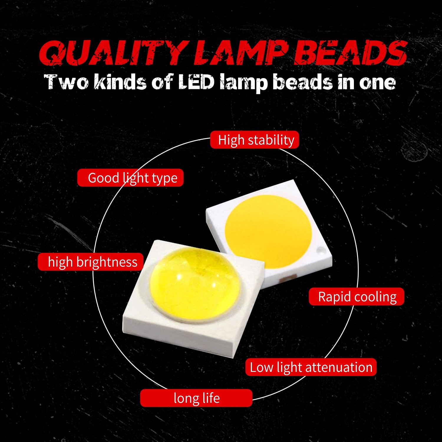 10000Lm Super Bright 6inch Spreader Deck Led Marine Lights (Set of 2) Boat Light