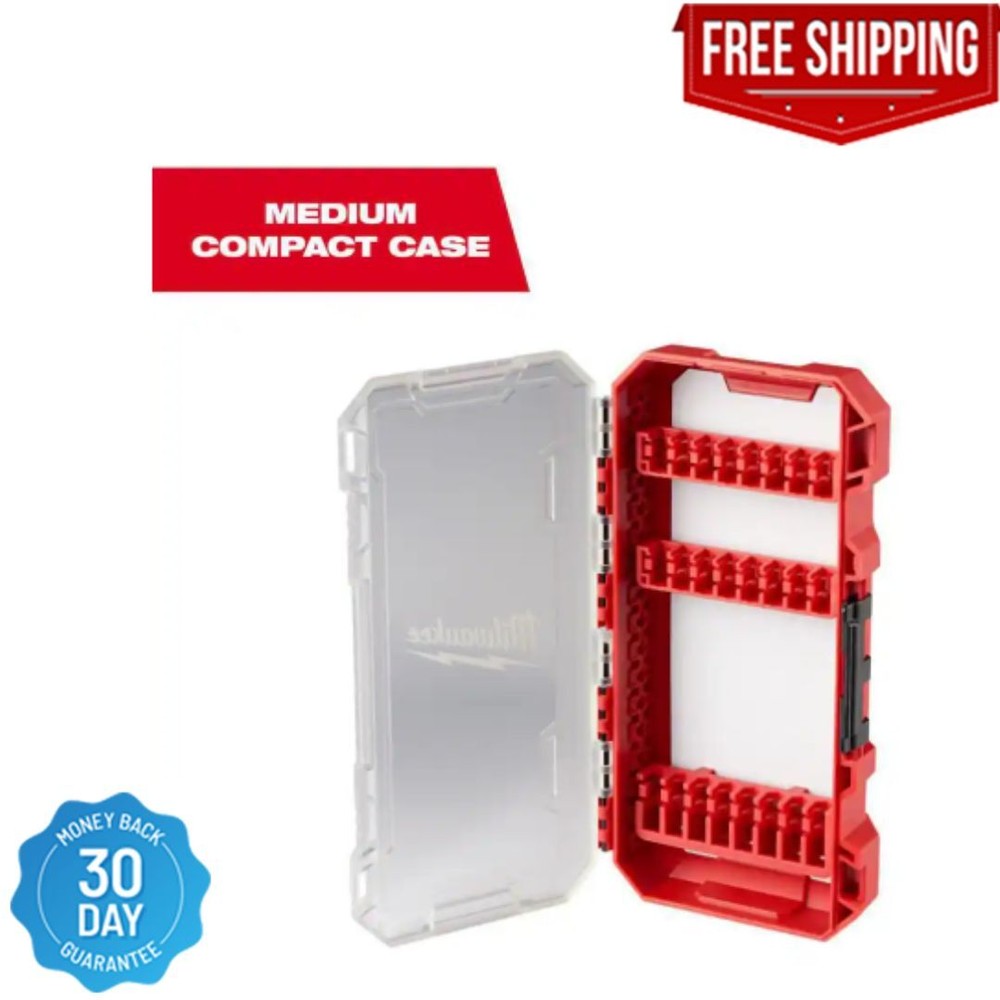 Milwaukee Driver Bit Case Storage Customizable Sturdy Medium Organizer Packout