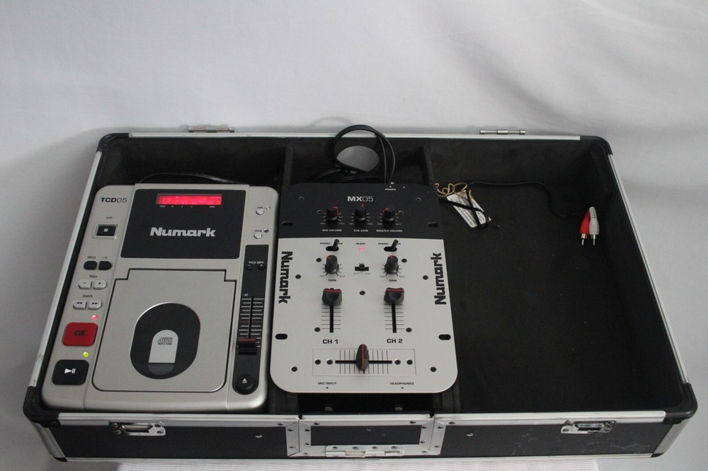 Numark MX05 Mixer 1 CD TCD05 CDJ MISSING 1 CD PLAYER (SYSTEM INCONPLETE,) WORKS