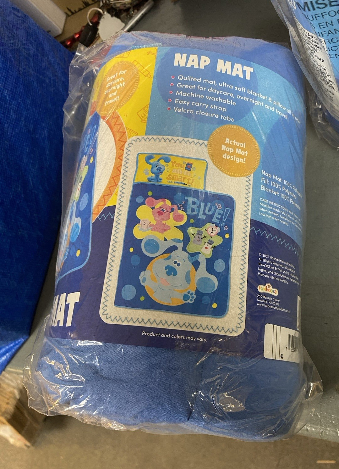 NEW Nickelodeon Blue’s Clues & You Nap Mat w/ Built-In Blanket & Pillow