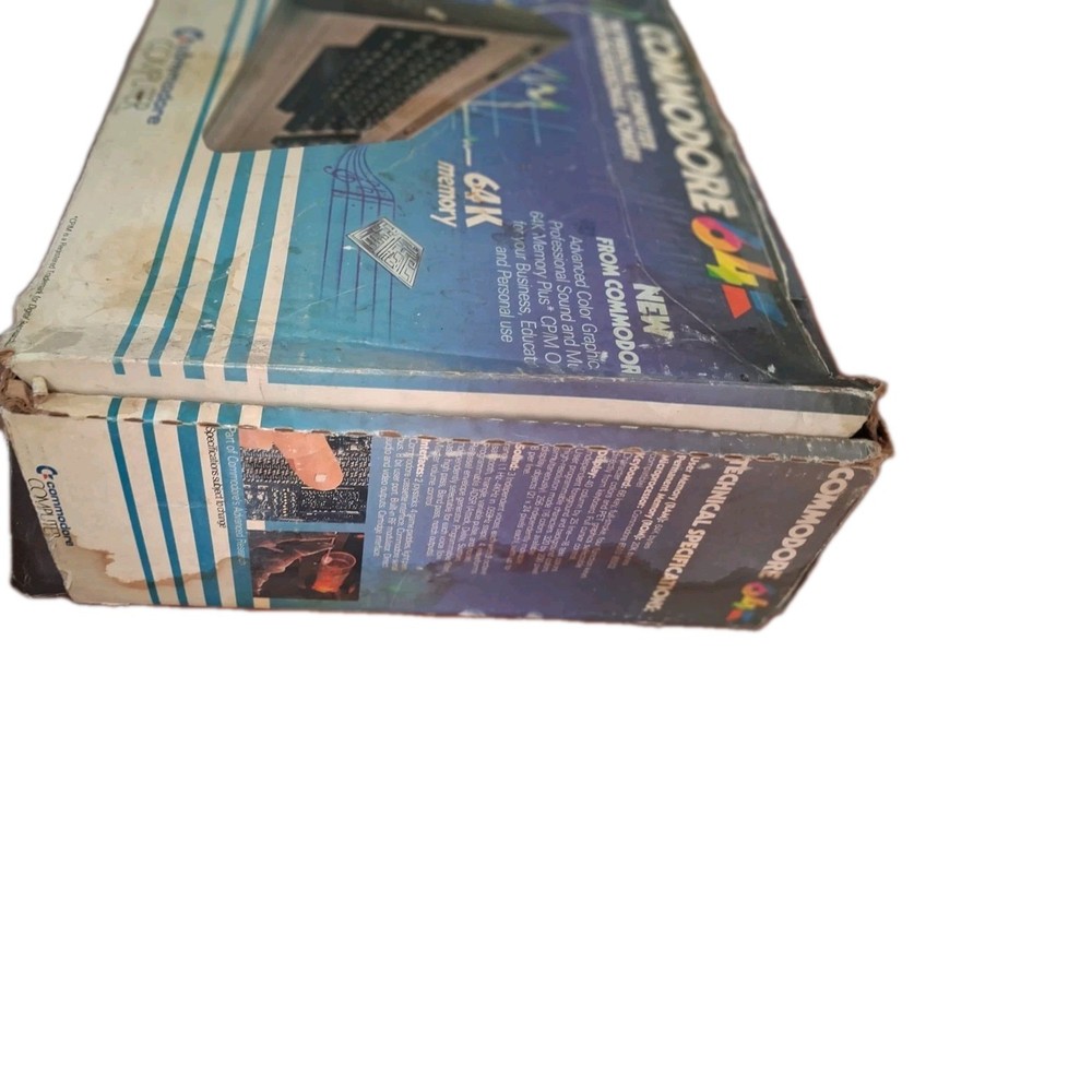 Vintage Commodore 64 Personal Computer in Original Box - C64- Tested Powers On