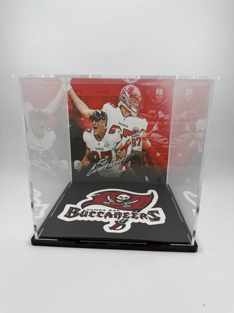 Rob Gronkowski Custom Mini Helmet Display or Card Display - Bucs