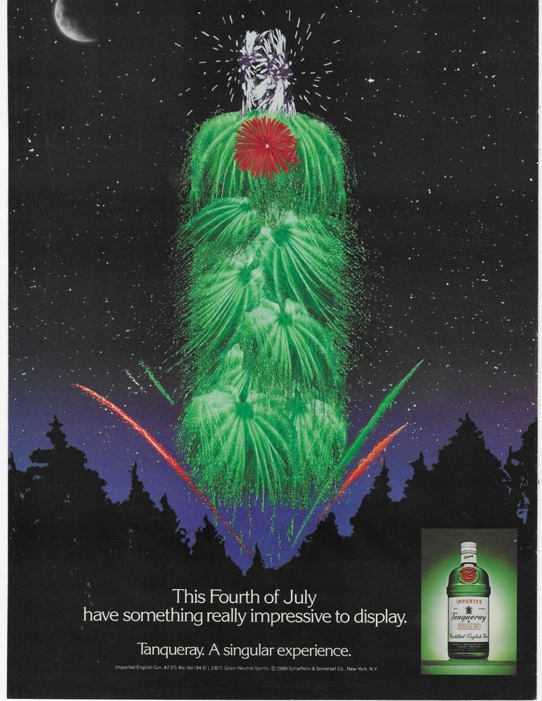 THIS FOURTH OF JULY  TANQUERAY ORIGINAL PRINT AD