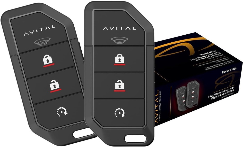 1-Way Remote Start System with Two 4-Button Remotes