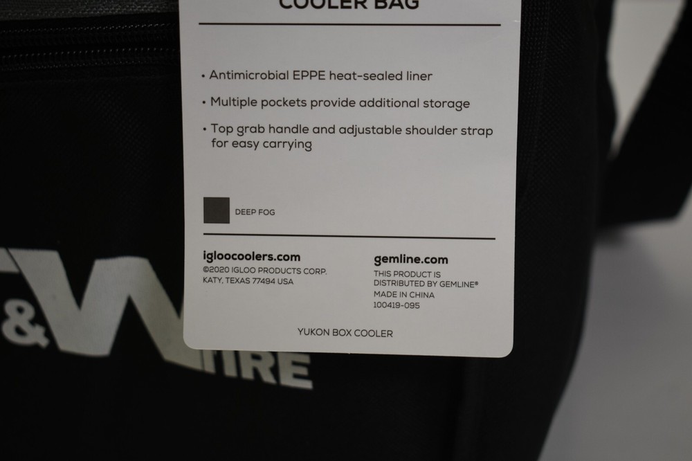 Igloo Yukon Cooler Bag Multiple Pockets Top Grab Strap & Shoulder Strap Branded