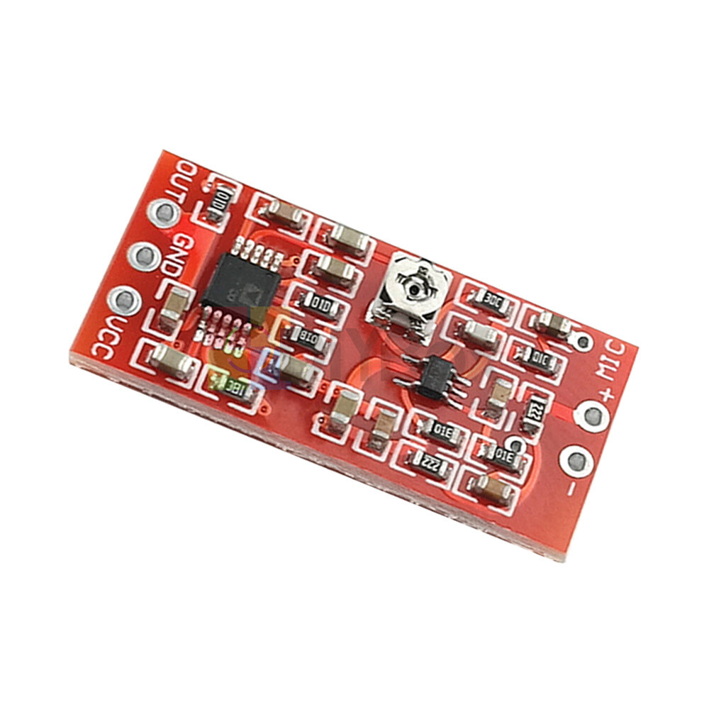 MAX4466 Electret Microphone Preamplifier Module With SSM2167 Voice Compression