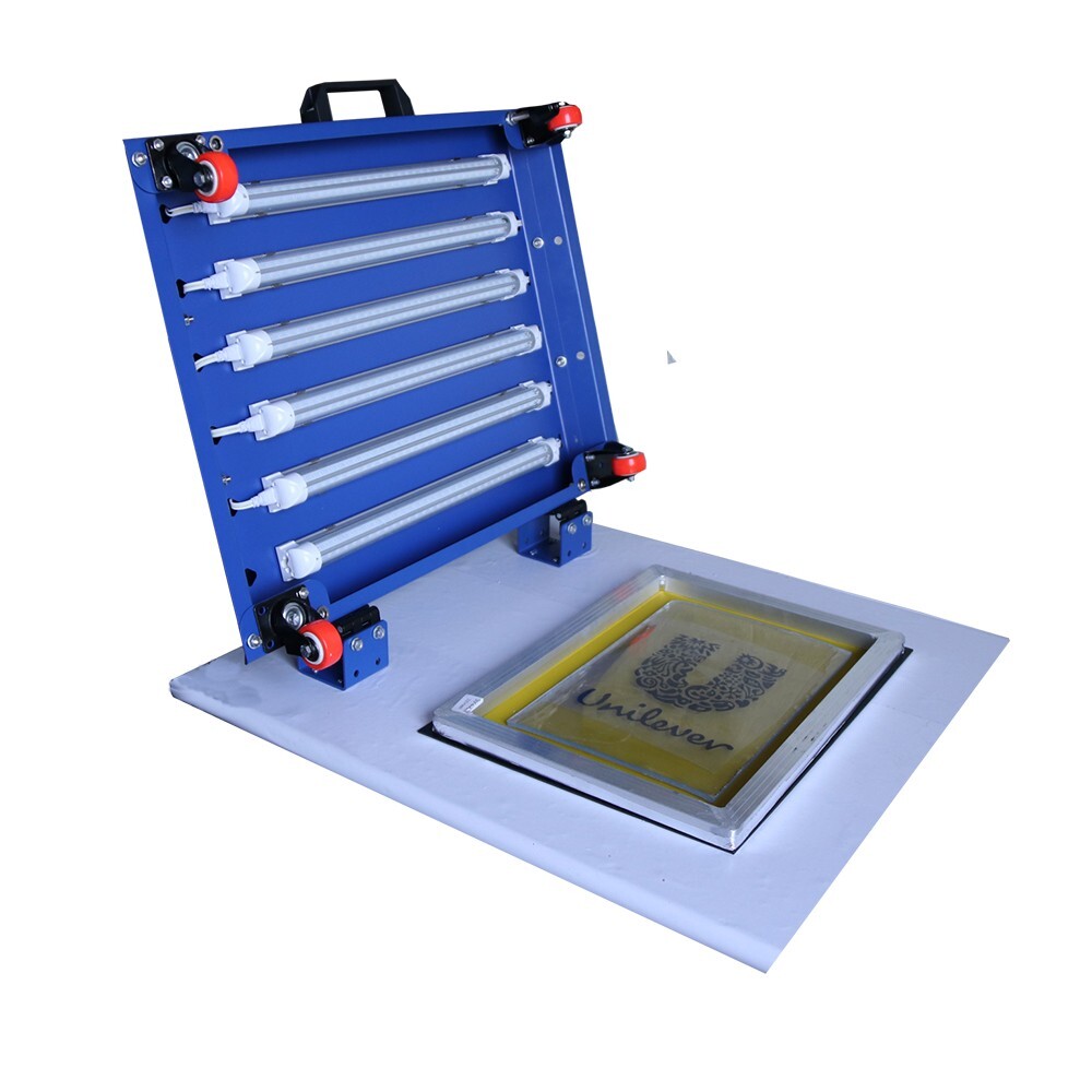 110V 6 LED Tubes Flip Lid Push-Pull Dual Exposure Unit UV Plate Printer Machine