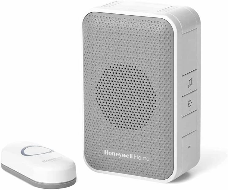 Portable Wireless Doorbell with Push Button & Chimes