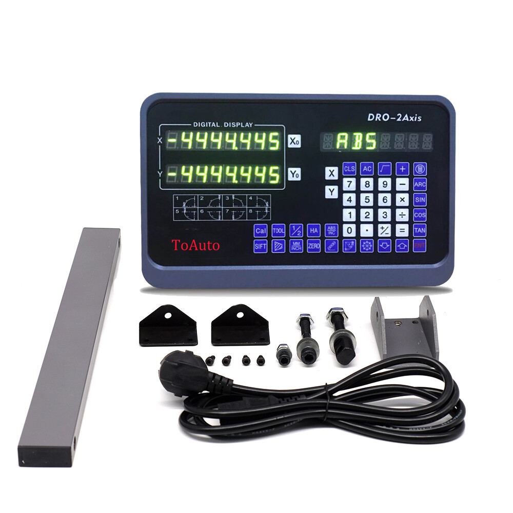 14" 26" Linear Scale w/ DRO 2 Axis Digital Readout Encoder for CNC Lathe Milling