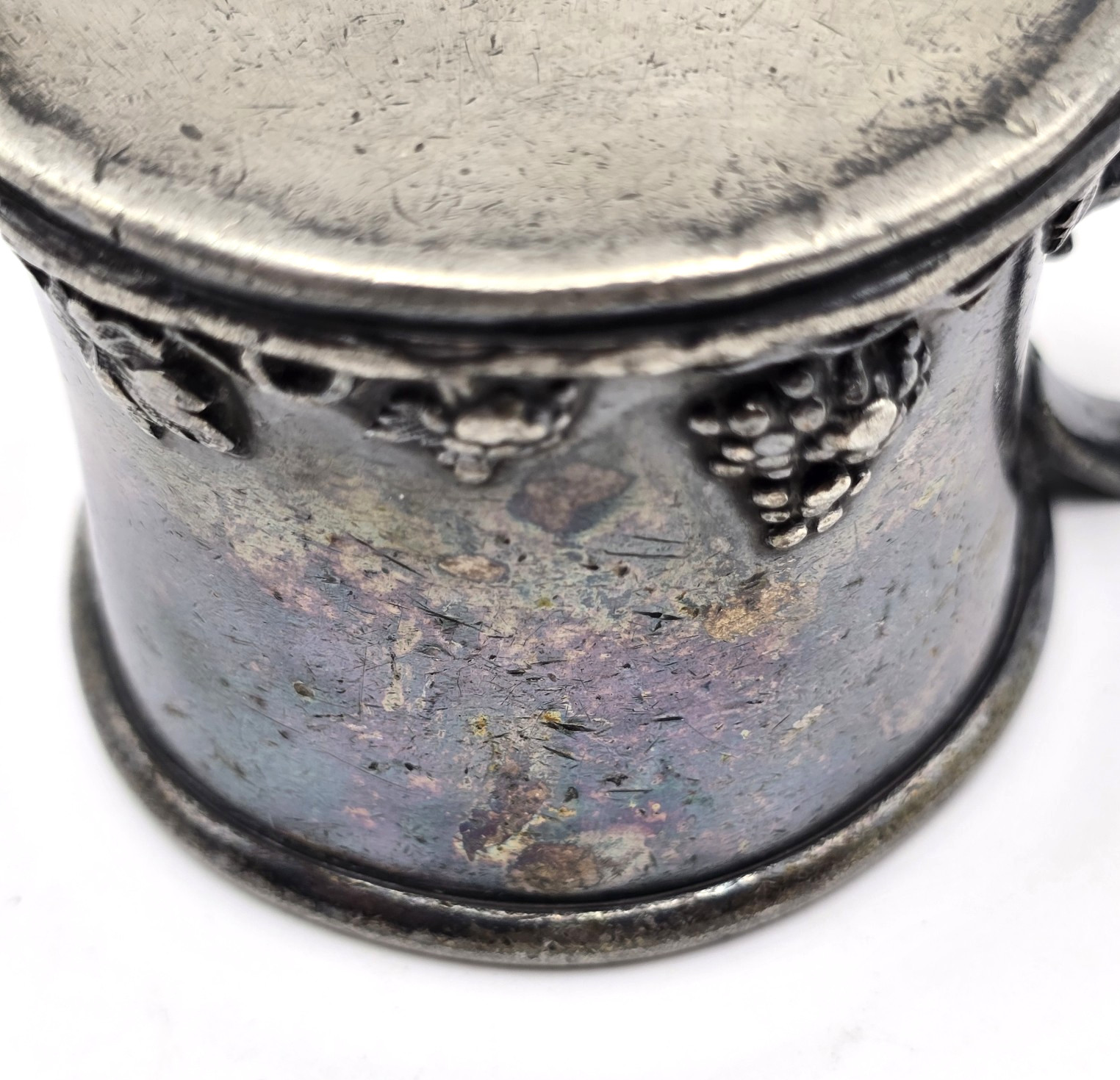 Antique Barbour Silver Co Quadruple Plated 260 Victorian Floral Fruit Cup Mug