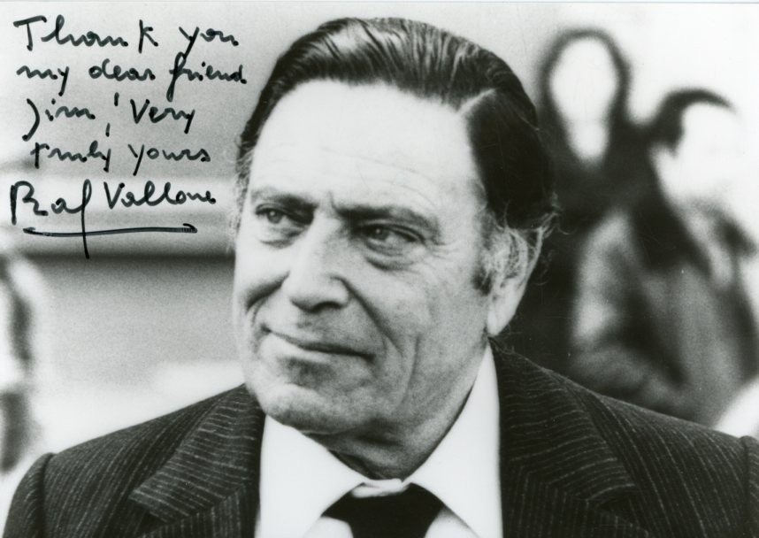 Raf Vallone- Signed B&W Photograph