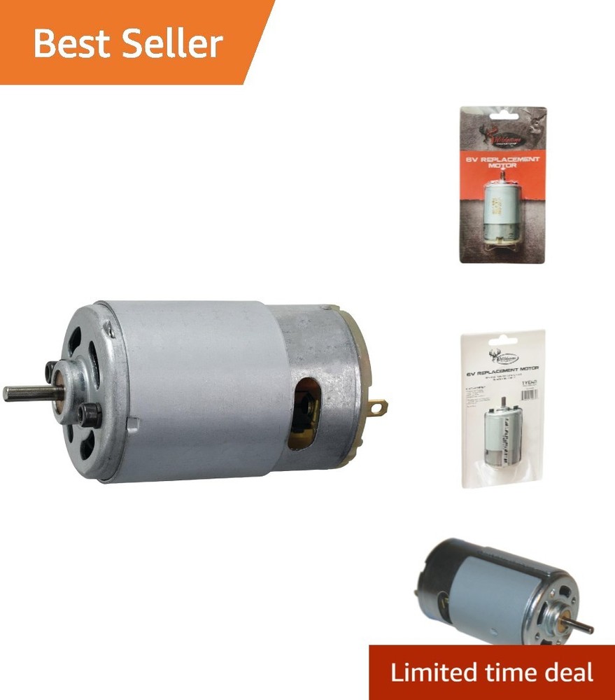 Durable & Versatile 6V Replacement Motor for Game Feeders - Lightweight Design