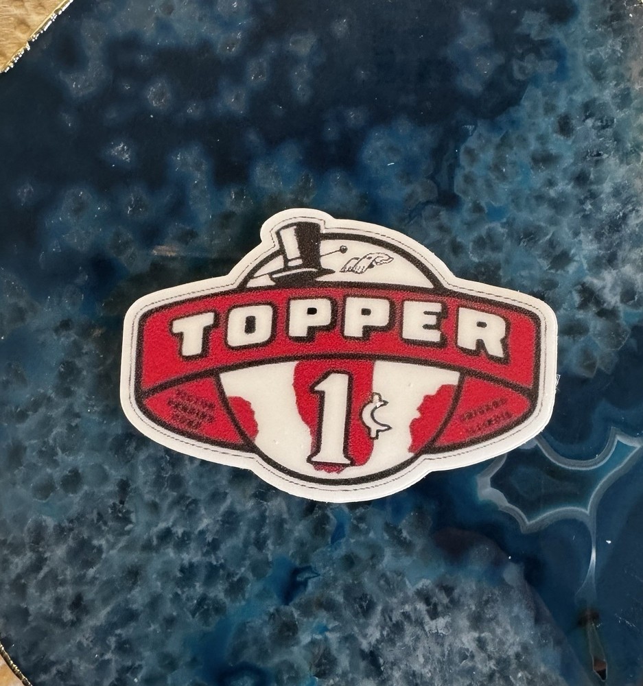 Topper 1 cent Vendor Vinyl Sticker