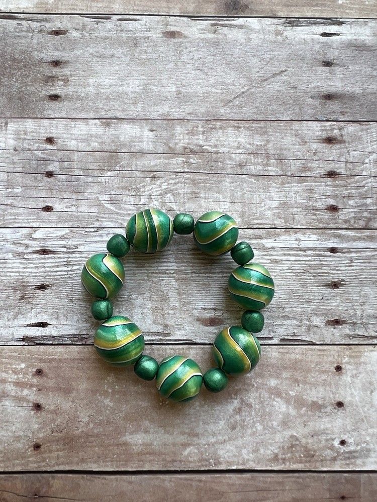 Handmade Clay Beaded Bracelet