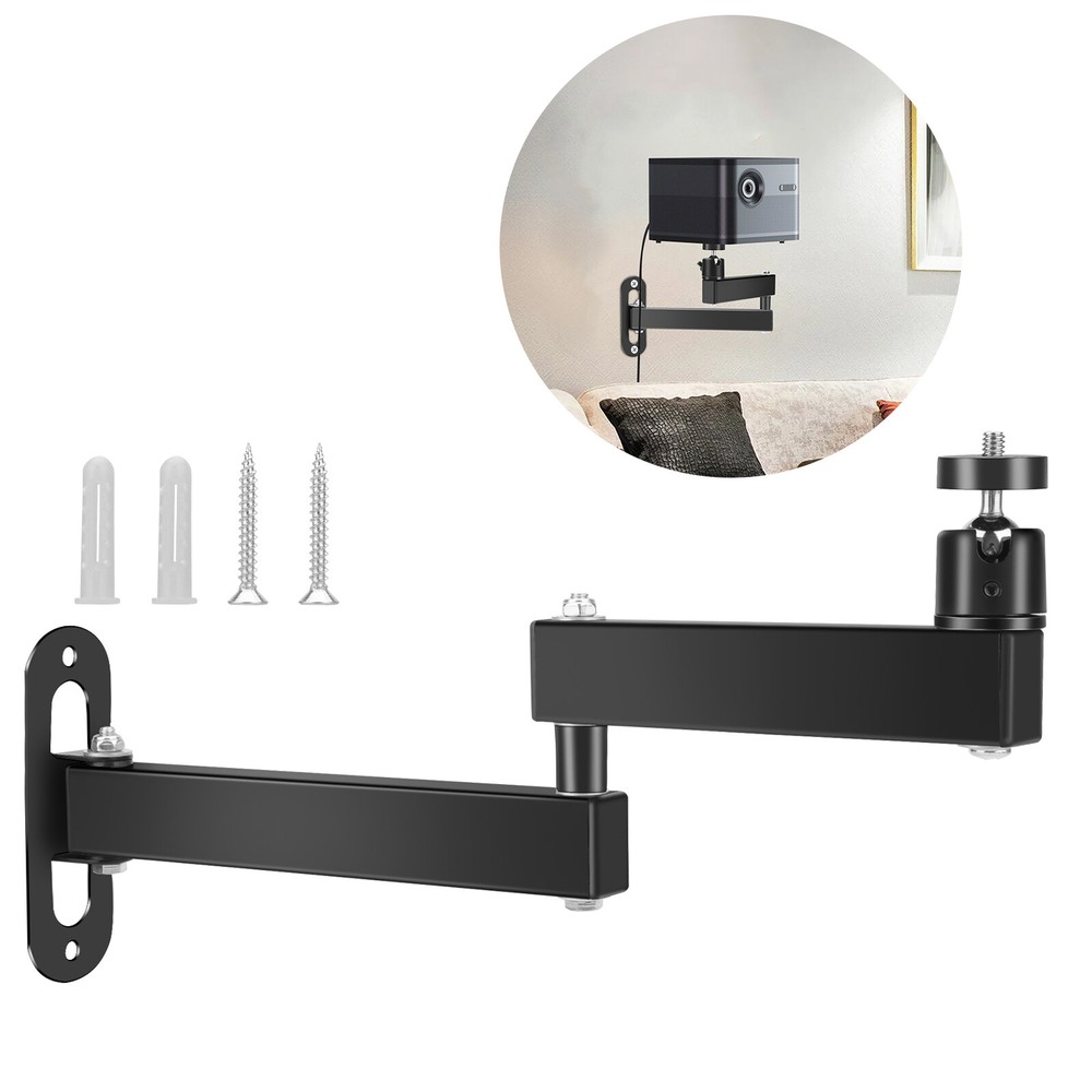 Foldable Projector Wall Ceiling Mount 1/4" Screw for Mini Projector DLP Camera