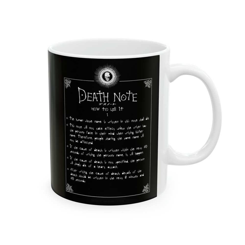 Death Note Mug, 11oz