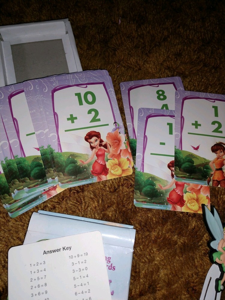 Tinkerbell Mystical Math Learning card Game and bookmark