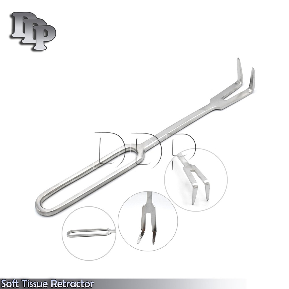 Soft Tissue Retractor Double Prong 9" Orthopedic Surgical Instruments RT-1012