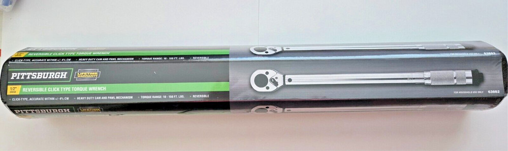 Torque Wrench 1/2" Inch Snap Socket Professional Drive Click Type Ratcheting