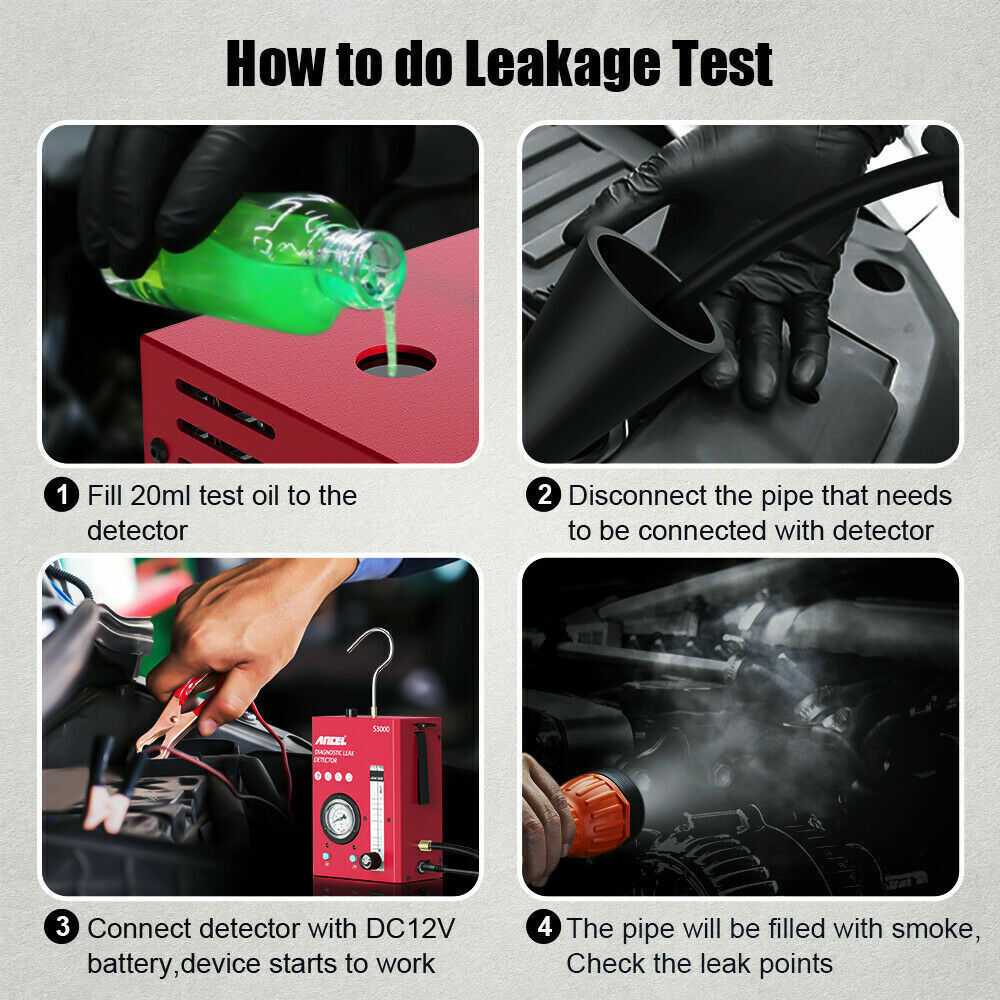 ANCEL S3000 Car Smoke Machine Diagnostic Tool EVAP Vacuum Leak Detection Tester