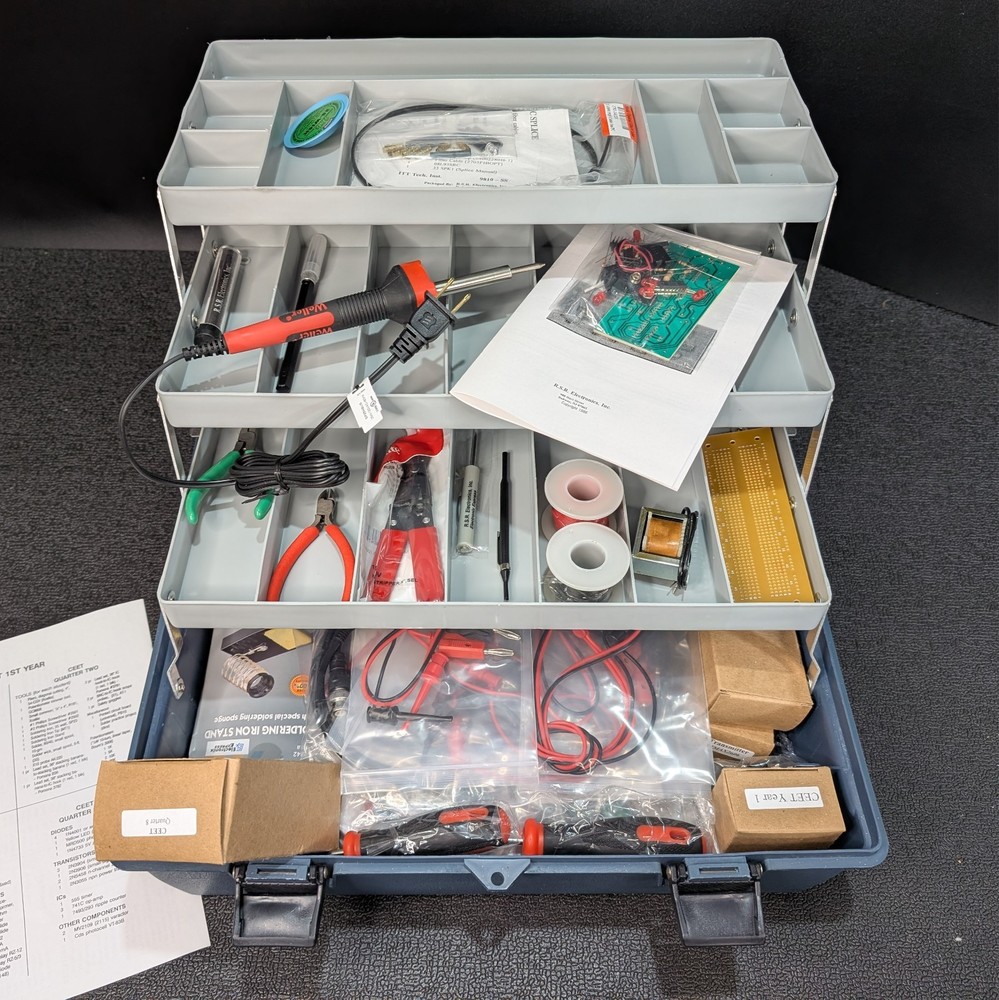 NEW Electronics Project Lot | Tools Weller Xcelite | Components Breadboard ICs